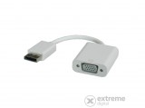 Roline Displayport VGA M/F  v1.2 adapterkábel, fehér