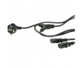 Roline hálózati "Y" tápkábel 2m