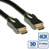 Roline HDMI Ultra HD Ethernet kábel 1.0 m (11.04.5680-10) (11.04.5680-10) - HDMI