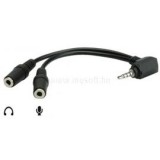 Roline Kábel Audio 4 pólusú 3,5mm Jack elosztó (11.09.4441-20)