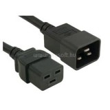ROLINE kábel Hálózati tápkábel IEC320/C19-C20 16A/250V, fekete, 3m (19.08.1563)