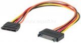 Roline kábel SATA táp hosszabbító, 30cm (11.03.1042)