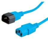 Roline monitor tápkábel C14-C13 1,8m kék