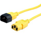 Roline monitor tápkábel C14-C13 1,8m sárga