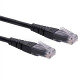 Roline Patch Kábel UTP CAT5e 0.5m (fekete) (21.15.0525)
