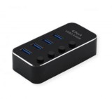 Roline USB 3.2 Gen 1, 4 portos HUB fekete (14.02.5056-5)