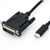 Roline USB C 3.1 - DVI M/M adapter 2m kábellel (11.04.5831-10) (11.04.5831-10)