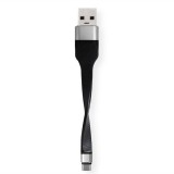 Roline USB Type-C - USB Type-A kábel 0,11m fekete (11.02.9014-10) (11.02.9014-10) - Adatkábel