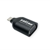 Roline USB Type-C - VGA adapter fekete (12.03.3228-10) (12.03.3228-10) - Átalakítók