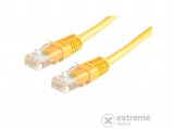 ROLINE UTP CAT5e kábel, 0.5m sárga
