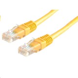 Roline UTP CAT5e patch kábel 10m sárga (21.15.0422-40) (21.15.0422-40) - UTP