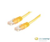 Roline UTP CAT5e patch kábel 2m sárga