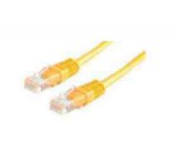 ROLINE UTP CAT5e patch kábel 5m sárga