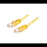 Roline UTP CAT5e patch kábel 5m sárga (CAT5e patch k&#225;bel 5m s&#225;rga) - UTP