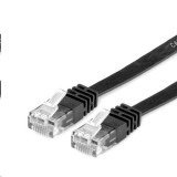 Roline VALUE UTP patch kábel CAT6 lapos 0.5m fekete (21.99.0960-40) (21.99.0960-40) - UTP