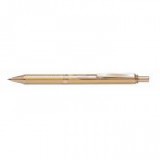 Rollertoll, 0,35 mm, nyomógombos, arany tolltest, PENTEL "EnerGel BL-207" kék