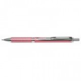 Rollertoll, 0,35 mm, nyomógombos, rózsaszín tolltest, PENTEL "EnerGel BL-207" kék