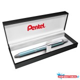 Rollertoll 0,35mm, fém aquamarine test, Pentel Energel BL407LS-A, írásszín kék