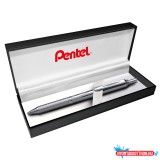 Rollertoll 0,35mm, fém ezüst test, Pentel Energel BL407-A, írásszín kék