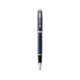 Rollertoll, 0,5 mm, ezüst színű klip, kék tolltest, PARKER IM Royal, kék (ICPRIM05)