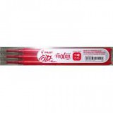 Rollertoll betét, 0,25 mm, tűhegyű, törölhető, PILOT "Frixion Point", piros [3 db]