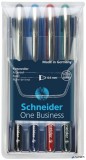 Rollertoll készlet, 0,6 mm, "SCHNEIDER "One Business", 4 szín