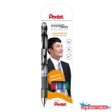 Rollertoll zselés 0.7mm, Pentel EnerGel BL77-4, fekete, kék, piros, zöld