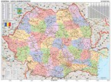 Románia közigazgatása falitérkép - Stiefel