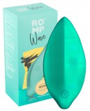 ROMP Wave - akkus, vízálló csikló vibrátor (zöld)