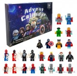 Rongdeng Bao Technology Co., Ltd. 24 db-os szuperhős jellegű adventi kalendárium naptár figura szett