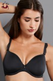 Rosa Faia Selma merevítős melltartó vékony szivacsréteggel, fekete