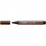 Rostirón, 1-5 mm, vágott hegy, STABILO "Pen 68 MAX", barna