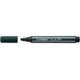 Rostirón, 1-5 mm, vágott hegy, STABILO "Pen 68 MAX", földzöld