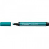 Rostirón, 1-5 mm, vágott hegy, STABILO "Pen 68 MAX", türkizkék