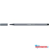 Rostirón, filctoll 1mm, M STABILO Pen 68 sötétszürke