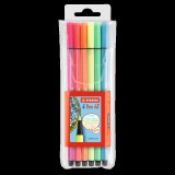 Rostirón, filctoll készlet, 1mm, M Stabilo PEN metallic 6806/8-32 6 db-os klt.