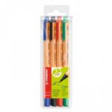 Rostirón készlet, 0,8 mm, STABILO "Greenpoint", 4 különböző szín [4 db]