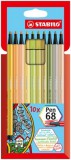 Rostirón készlet, 1 mm, STABILO Pen 68, 10 különböző szín (TST681022)