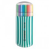 Rostirón készlet, 1 mm, türkiz tok, STABILO "Pen 68 Zebrui", 20 különböző szín [20 db]