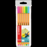 Rostirón, tûfilc készlet, 0,4mm, Stabilo Point 88, 6 klf. szín