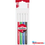 Rostirón, tûfilc vízbázisú, 0,5mm, kerek test, Tinten Pen Ico, 4 klf.szín
