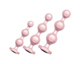 Rosy Gold - anál dildó szett (rózsaarany)