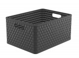 ROTHO COUNTRY MŰANYAG TÁROLÓ DOBOZ, 28L, ANTRACIT