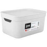 Rotho Jive Deco műanyag tároló doboz 5 liter fehér (1052201023) (Rotho1052201023)