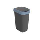 Rotho Twist hulladék tároló 25 liter fekete-kék (1754406161) (Rotho1754406161)