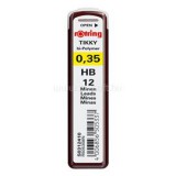Rotring 0,35mm HB 12db-os nyomósirón betét (NRR0312410)