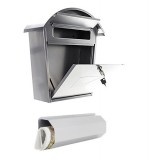 Rottner Aosta Set postaláda újságtartóval ezüst színben 515x402x132mm