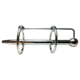 Rouge - rozsdamentes acél, dupla gyűrűs dilátor (ezüst)