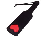 Rouge - valódi bőr, szíves paskoló (fekete)