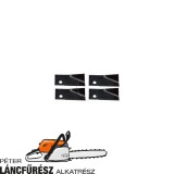 Rover A03930 kés készlet L 118 mm, vastagság 1,6 mm, W 50 mm, Ø tengely furat